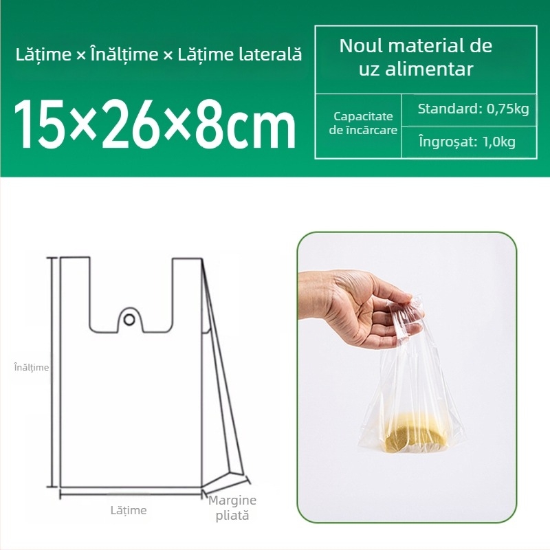 Pungi de plastic albe, transparente, de calitate alimentară, pentru chifle, produse de panificație, fructe și legume; pentru cumpărături și uz casnic