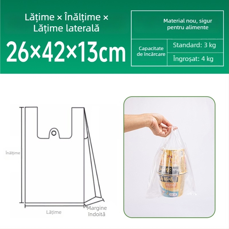 Pungi de plastic albe, transparente, de calitate alimentară, pentru chifle, produse de panificație, fructe și legume; pentru cumpărături și uz casnic