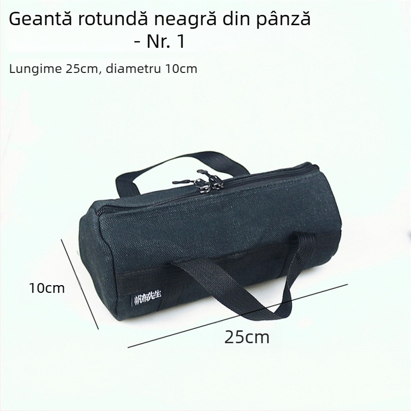 Geantă de unelte din pânză întărită pentru tâmplărie, geantă mare circulară de mână