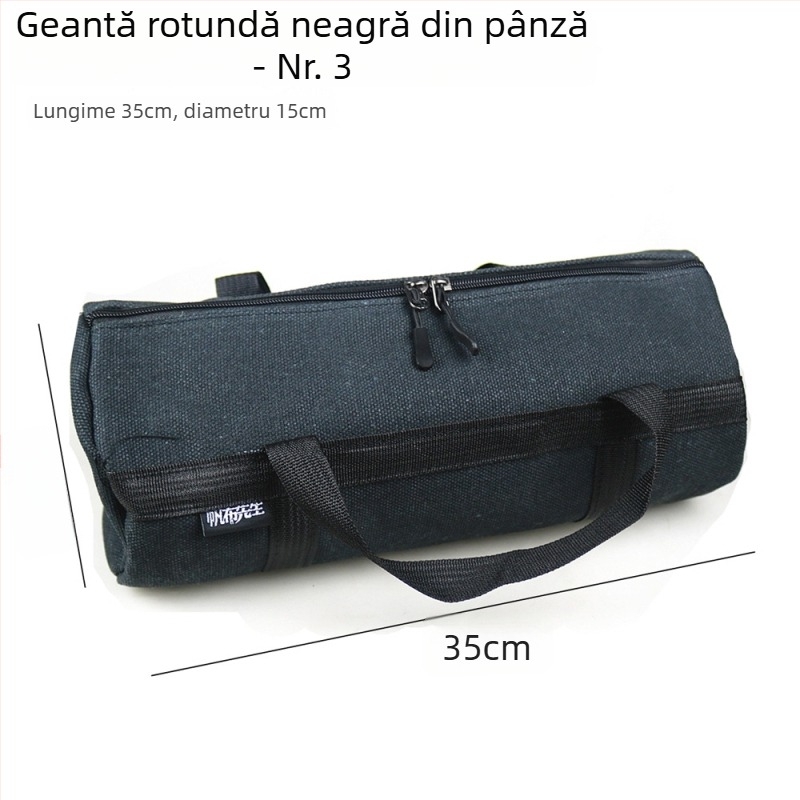Geantă de unelte din pânză întărită pentru tâmplărie, geantă mare circulară de mână