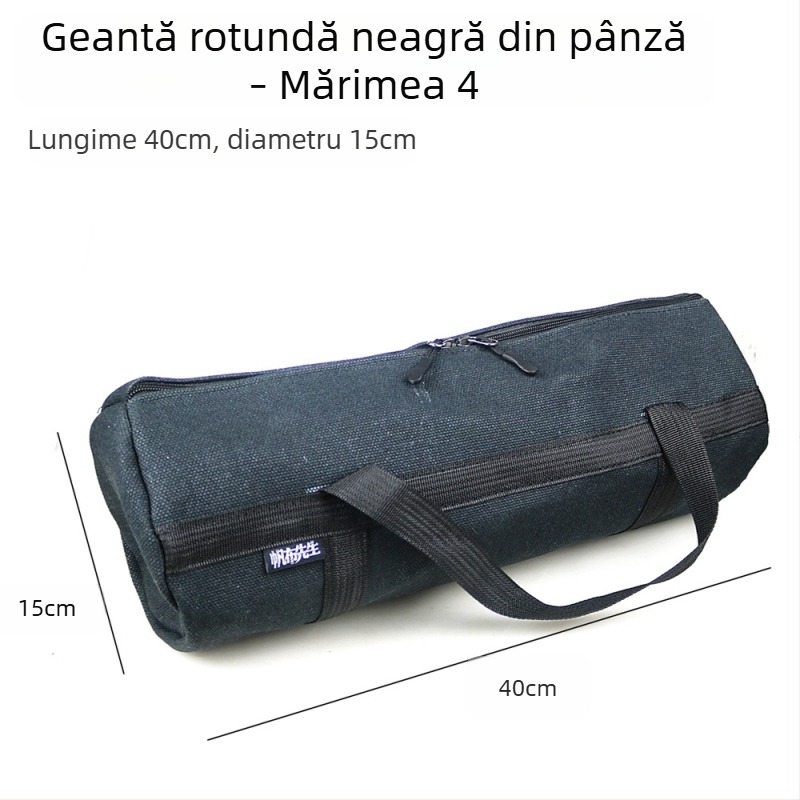 Geantă de unelte din pânză întărită pentru tâmplărie, geantă mare circulară de mână