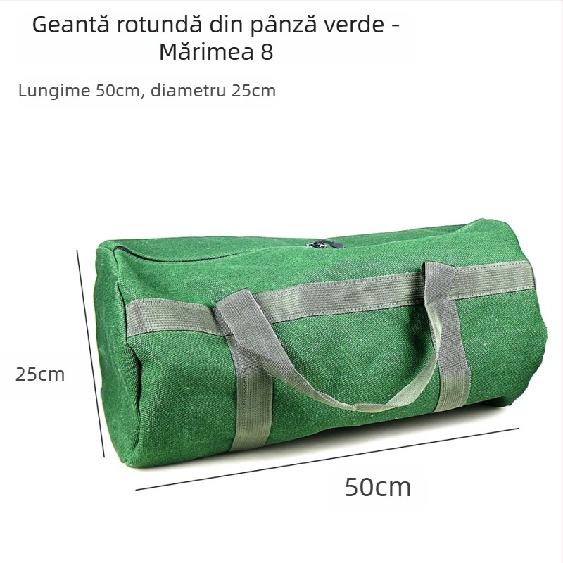 Geantă de unelte din pânză întărită pentru tâmplărie, geantă mare circulară de mână