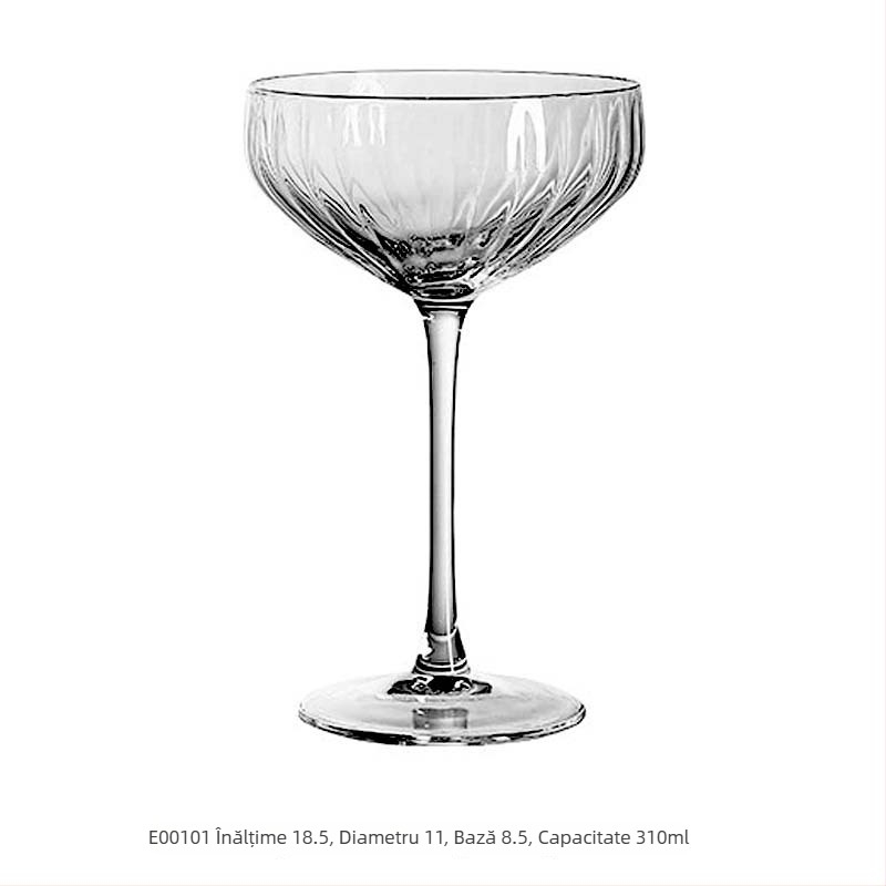 Pahar de cristal clasic pentru martini, pahar de cocktail de bar vintage, pahar cu formă de fluture pentru șampanie, pahar turn, pahar pentru băuturi și sucuri