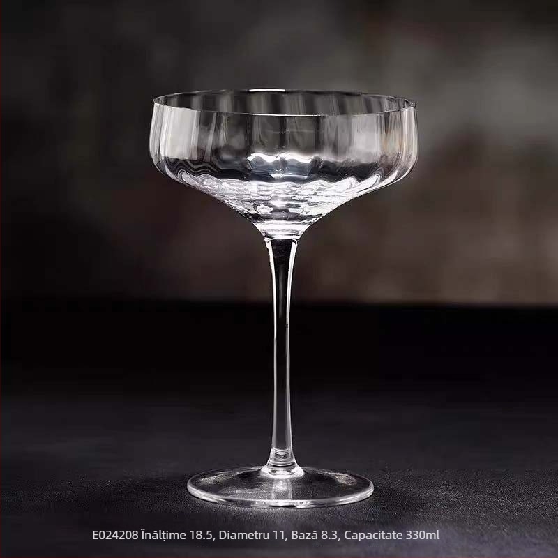 Pahar de cristal clasic pentru martini, pahar de cocktail de bar vintage, pahar cu formă de fluture pentru șampanie, pahar turn, pahar pentru băuturi și sucuri