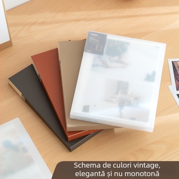 Album foto de 6 inci pentru amintiri, album pentru carduri, pagini cu patru grile pentru fotografii, husă de protecție, capacitate mare, album tip acordeon pentru familie