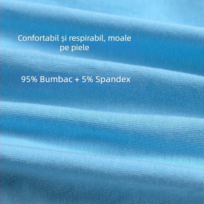 Chiloți bărbătești din bumbac, respirabili, design simplu, cupă în formă de U, mărime mare, confort