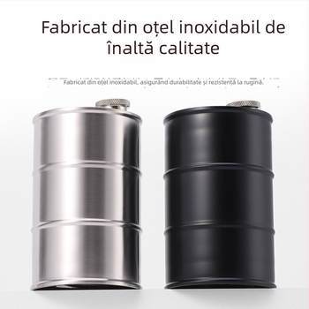 Flacon cilindric din oțel inoxidabil 304, în formă de butoi, capacitate mare