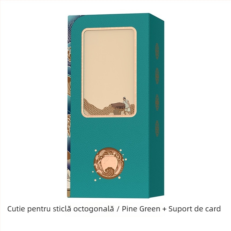 Sticlă de 500 ml, sticlă goală pentru băuturi, ambalaj cu cutie din carton cu opt fețe, set pentru uz casnic