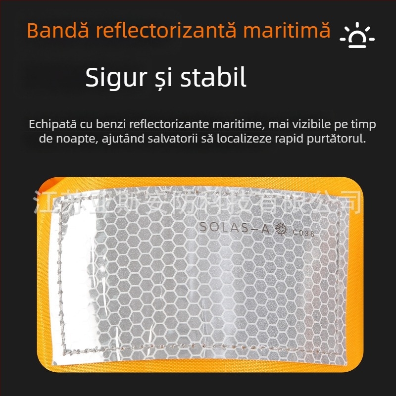 Vestă de salvare gonflabilă automată pentru adulți, cu plutabilitate mare, pentru bărci și autovehicule, ușoară și portabilă, vestă de supraviețuire pentru pescuit