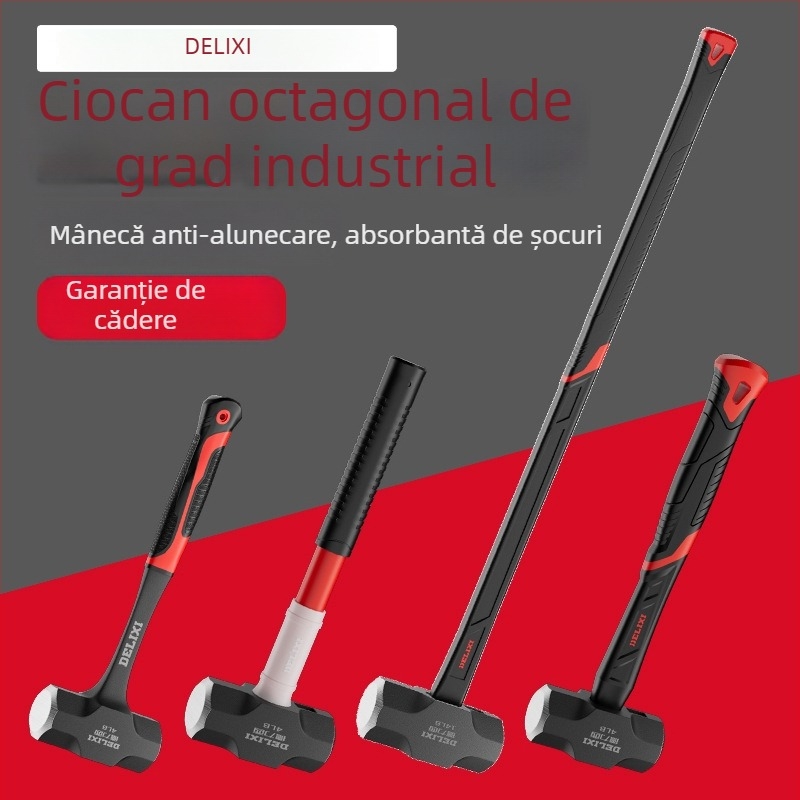 Delixi ciocan octagonal, 4 lb, pentru zidărie