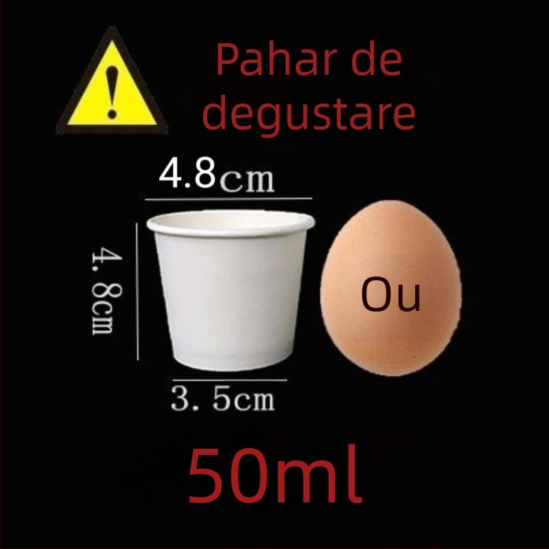 Cupe mini de degustare, din hârtie, 30–50 ml, de unică folosință