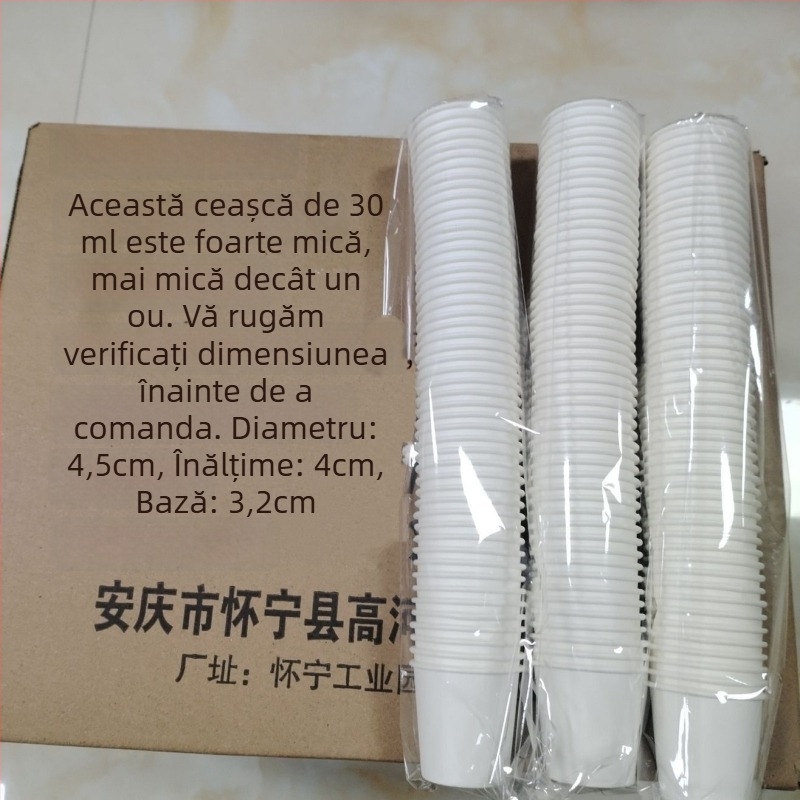 Cupe mini de degustare, din hârtie, 30–50 ml, de unică folosință