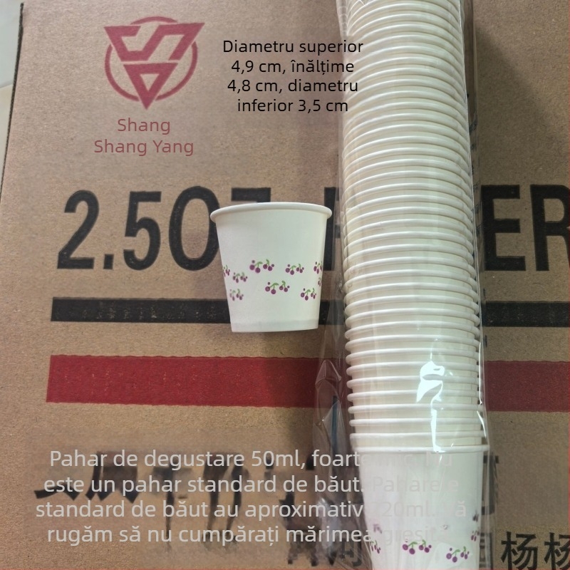 Cupe mini de degustare, din hârtie, 30–50 ml, de unică folosință