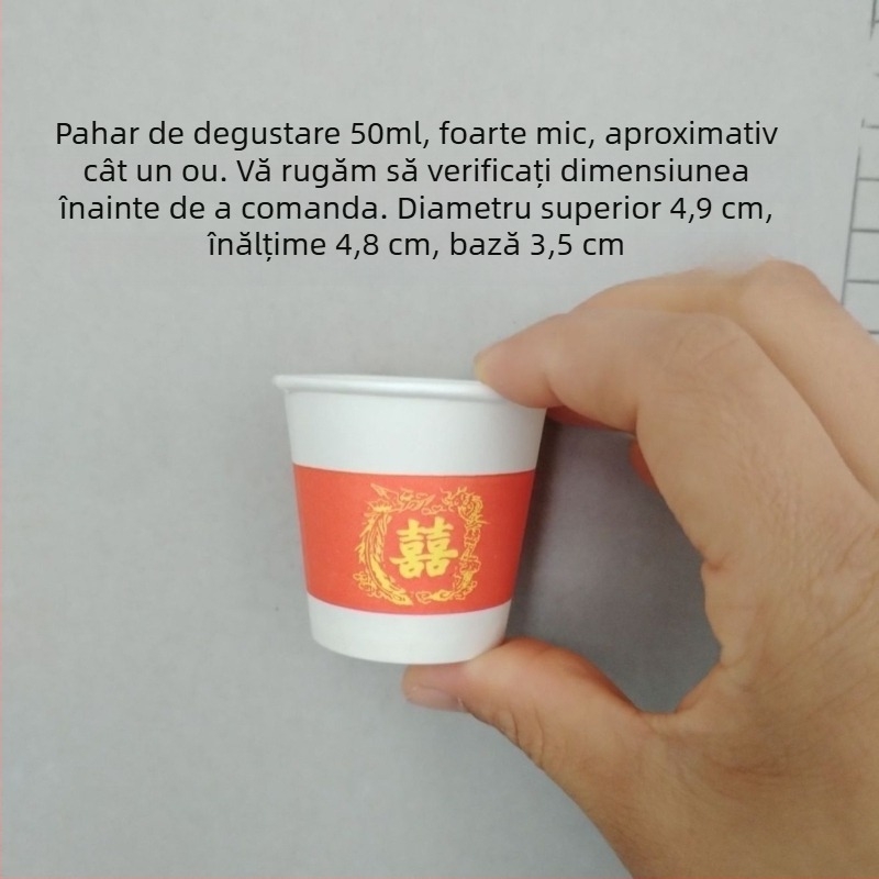 Cupe mini de degustare, din hârtie, 30–50 ml, de unică folosință