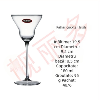 Serie ultra-subțire: pahar de cocktail Commander Cup în stil japonez pentru baruri și hoteluri