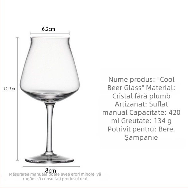 Serie ultra-subțire: pahar de cocktail Commander Cup în stil japonez pentru baruri și hoteluri