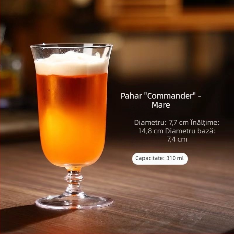 Serie ultra-subțire: pahar de cocktail Commander Cup în stil japonez pentru baruri și hoteluri