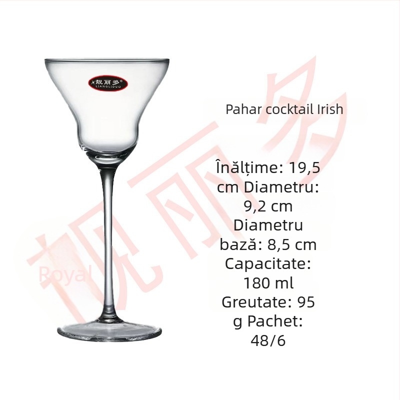 Serie ultra-subțire: pahar de cocktail Commander Cup în stil japonez pentru baruri și hoteluri