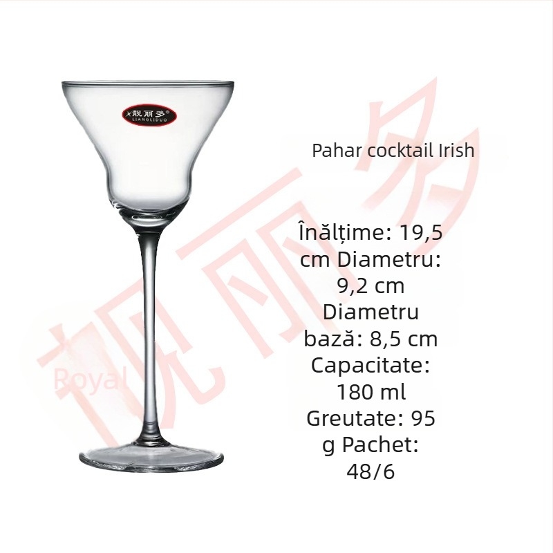 Serie ultra-subțire: pahar de cocktail Commander Cup în stil japonez pentru baruri și hoteluri