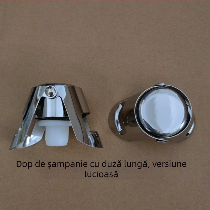 Stopper din oțel inoxidabil pentru șampanie cu etanșare vid – dop pentru sticle de vin