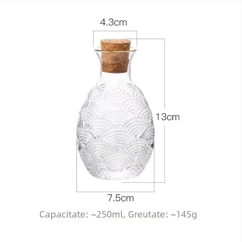 Set de pahare din sticlă pentru băuturi, pahare mici, stil chinezesc