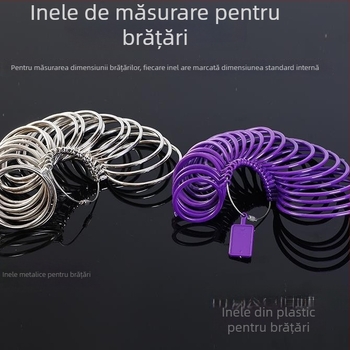 Unealtă de măsurare a dimensiunii brățării pentru circumferința încheieturii, instrument de măsurare a mărimii inelului, probare și corecție a formei circulare
