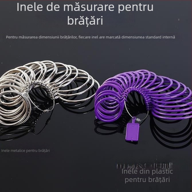 Unealtă de măsurare a dimensiunii brățării pentru circumferința încheieturii, instrument de măsurare a mărimii inelului, probare și corecție a formei circulare