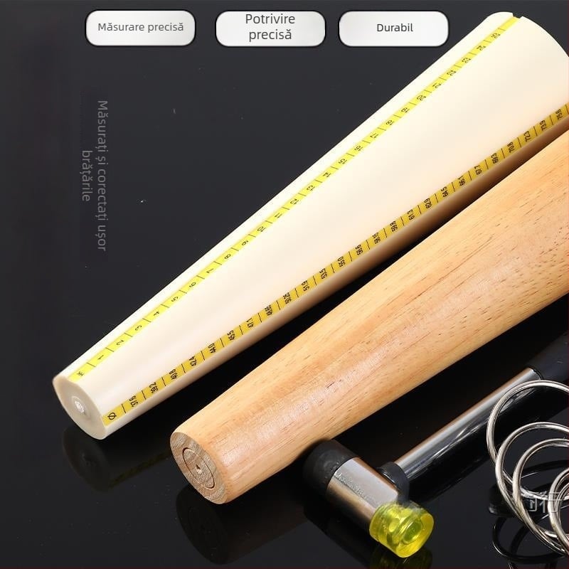 Unealtă de măsurare a dimensiunii brățării pentru circumferința încheieturii, instrument de măsurare a mărimii inelului, probare și corecție a formei circulare