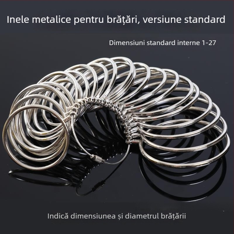 Unealtă de măsurare a dimensiunii brățării pentru circumferința încheieturii, instrument de măsurare a mărimii inelului, probare și corecție a formei circulare