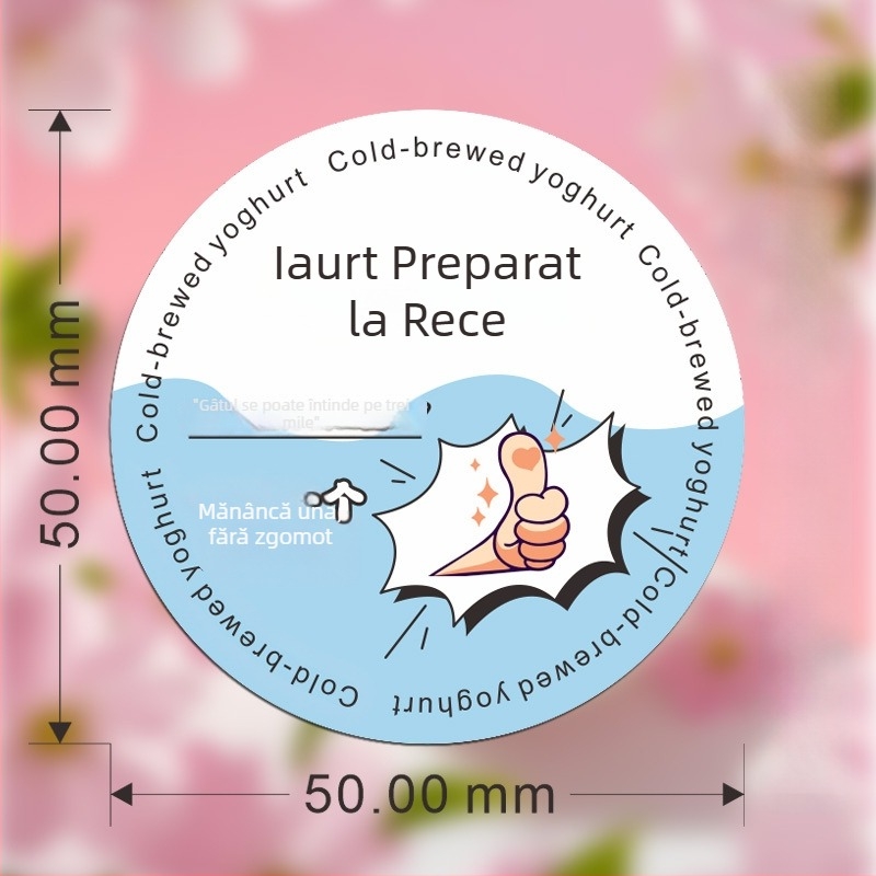 Etichete PVC autoadezive pentru sigilarea cupe de iaurt, cupe de budincă refrigerate, înghețată și sticle de băut