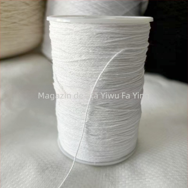 1mm șnur din bumbac 100% negru, cu etichetă neagră, șnur de strângere, pur din bumbac, clasă alimentară, tambur mare