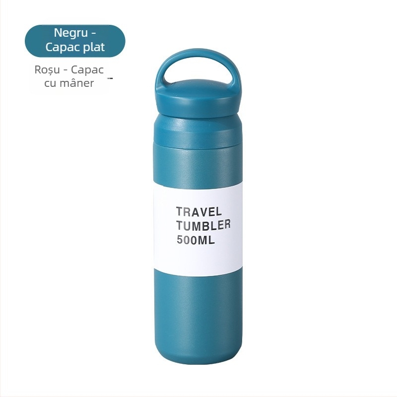 Harajuku cana termică din oțel inoxidabil 304 interior, 201 exterior, unisex, pentru activități în aer liber, control inteligent al temperaturii, izolație 6–12 ore