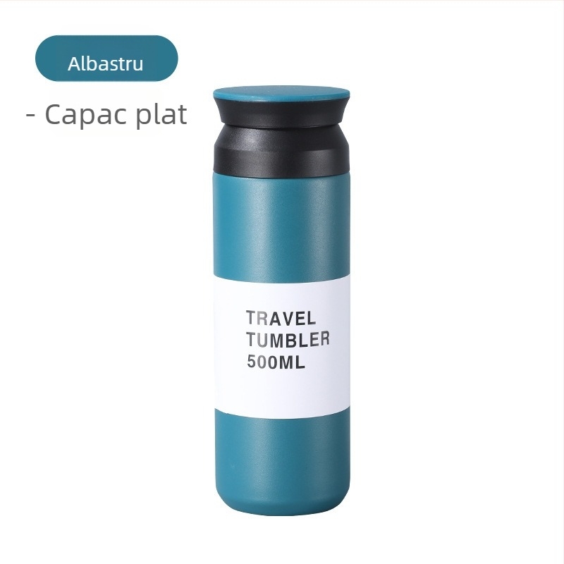 Harajuku cana termică din oțel inoxidabil 304 interior, 201 exterior, unisex, pentru activități în aer liber, control inteligent al temperaturii, izolație 6–12 ore
