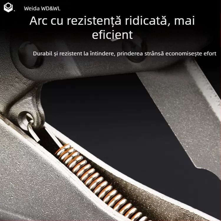 Weida clește industrial greu – clește multifuncțional și clește universal pentru țevi, pentru tâmplărie, sigilare manuală, gură rotundă, 10 inch
