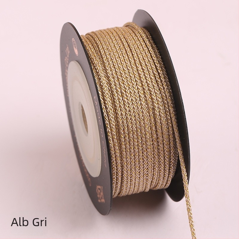 Dragon Knot Șnur Mambo auriu 1.2mm pentru bijuterii DIY, brățări