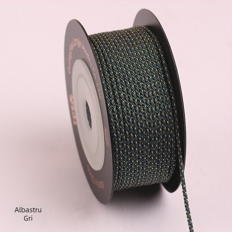 Dragon Knot Șnur Mambo auriu 1.2mm pentru bijuterii DIY, brățări