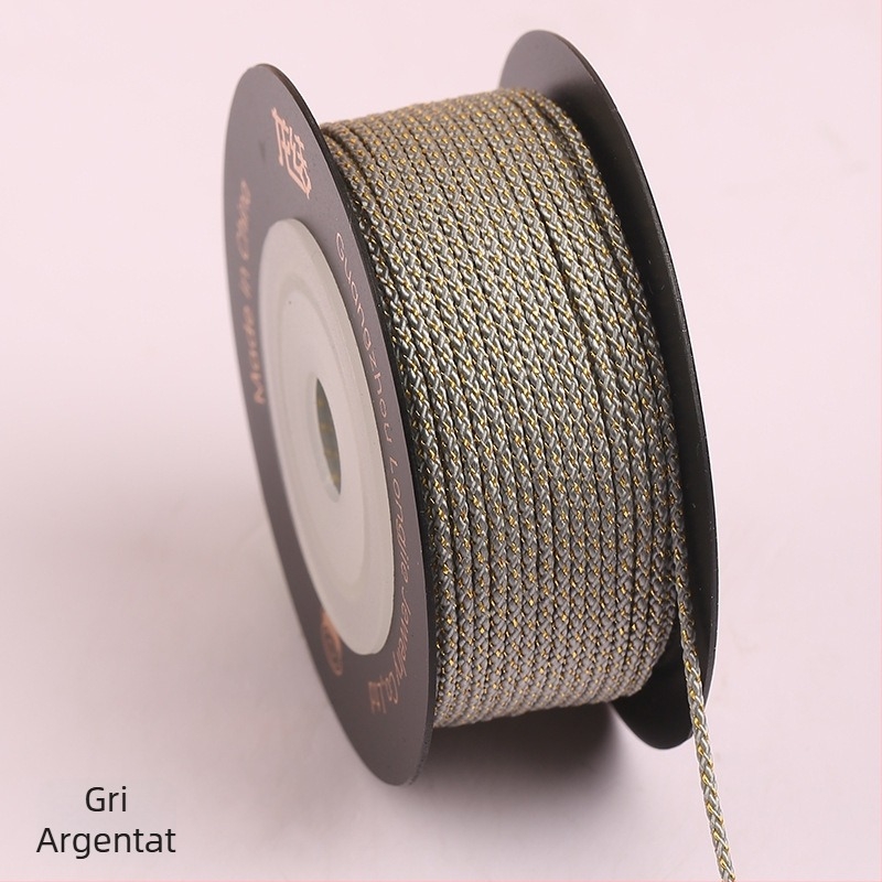 Dragon Knot Șnur Mambo auriu 1.2mm pentru bijuterii DIY, brățări