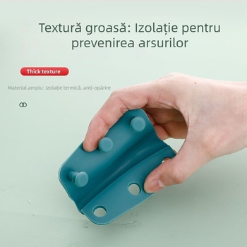 Husă din silicon pentru mânerul oalelor din fontă – protecție termică universală, anti-arsuri pentru oale cu aburi