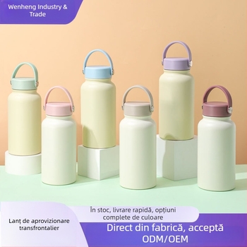 Termos cu capacitate mare, izolație în vid, pentru exterior și mașină — design spațial, portabil