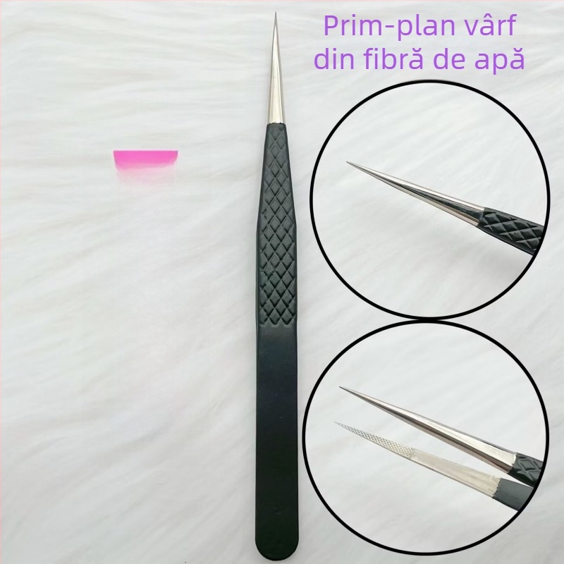 Pensete de precizie cu vârf din oțel inoxidabil, pentru sprâncene și gene