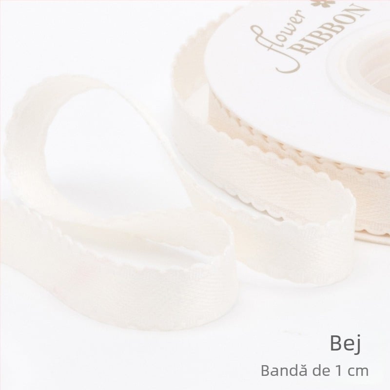 Panglică 1 cm, culoare solidă, cu funda – material DIY pentru ambalarea cadourilor, buchete și decorare