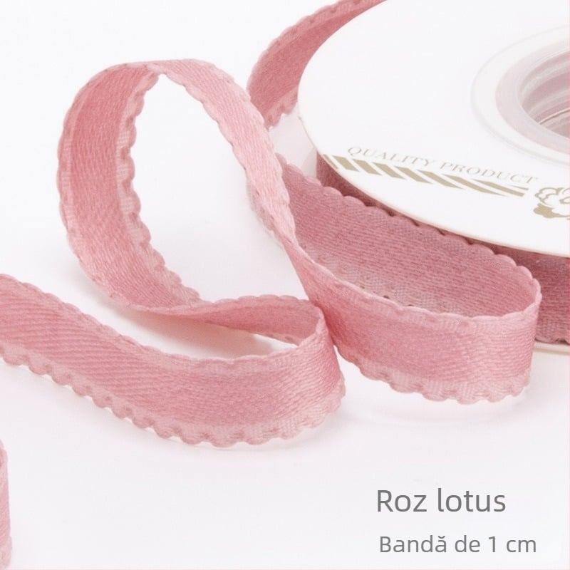 Panglică 1 cm, culoare solidă, cu funda – material DIY pentru ambalarea cadourilor, buchete și decorare
