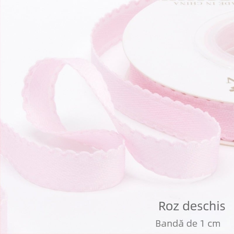 Panglică 1 cm, culoare solidă, cu funda – material DIY pentru ambalarea cadourilor, buchete și decorare