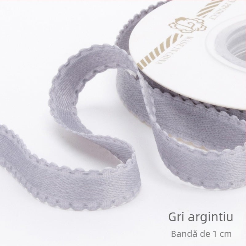 Panglică 1 cm, culoare solidă, cu funda – material DIY pentru ambalarea cadourilor, buchete și decorare