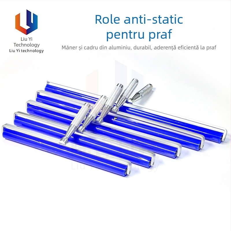 Rulou manual din silicon pentru praf, rolă antistatice pentru folie de protecție a ecranului telefonului