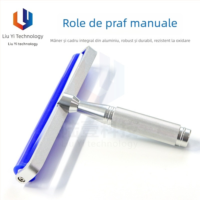 Rulou manual din silicon pentru praf, rolă antistatice pentru folie de protecție a ecranului telefonului