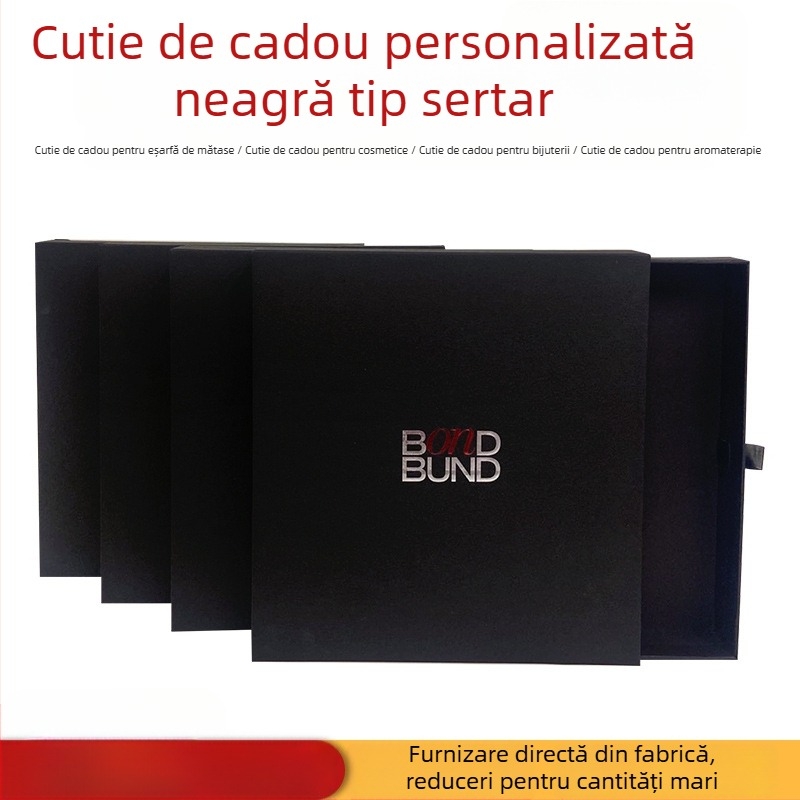 Cutie cu sertar personalizată pentru cosmetice și accesorii de parfum, cutie din Kraft cu logo personalizat, tiraj mic