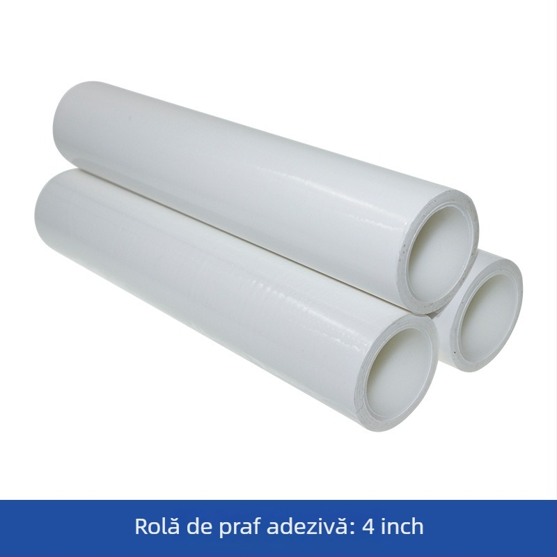 Rulou de praf PE pentru atelier fără praf, mâner antistat, dimensiuni 10 și 8 inch