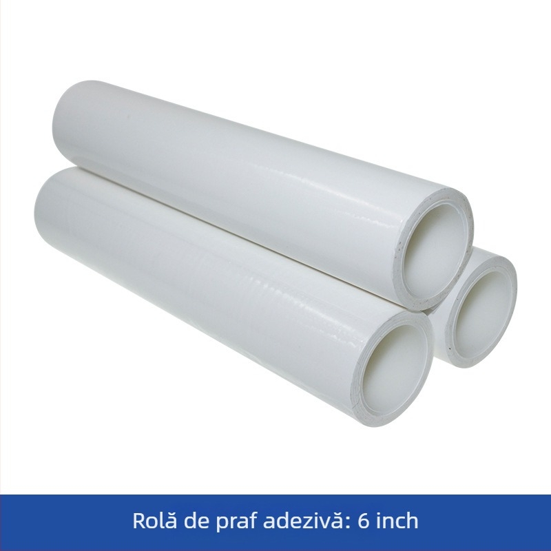 Rulou de praf PE pentru atelier fără praf, mâner antistat, dimensiuni 10 și 8 inch