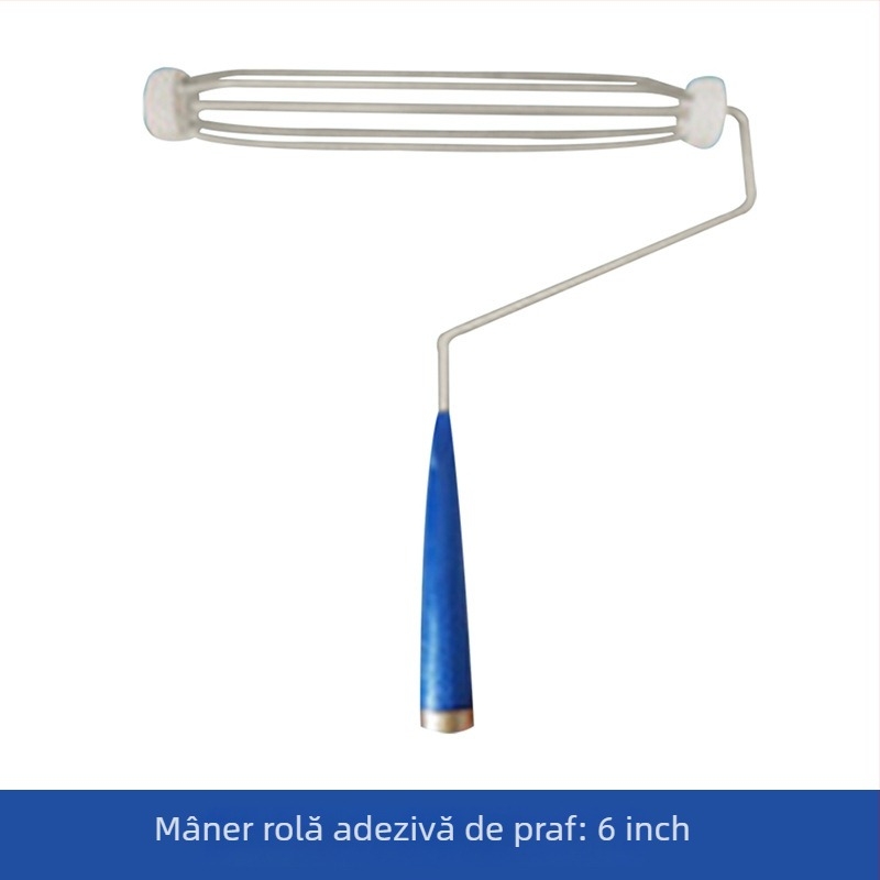 Rulou de praf PE pentru atelier fără praf, mâner antistat, dimensiuni 10 și 8 inch